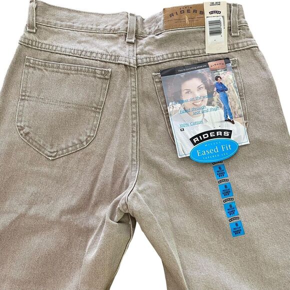 Vintage Riders Jeans Womens 6 Medium Eased Fit Tapered Leg Made USA 90s - Picture 5 of 7